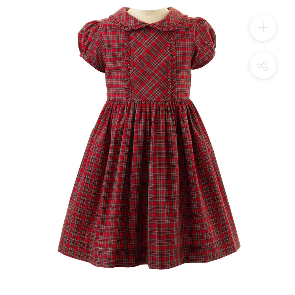 Rachel Riley Tartan Frill Dress